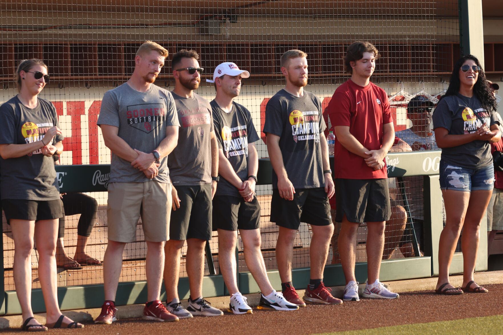 OU softball support staff